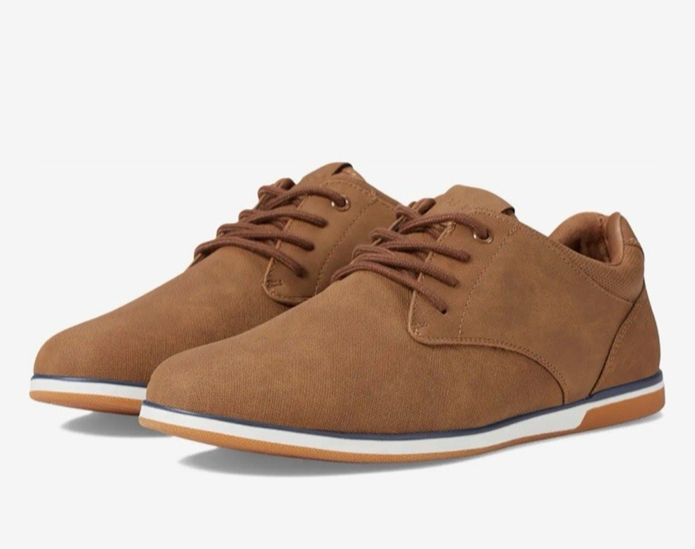ALDO Mens Oxford Shoes Tan Cognac Derby Casual Dress Sneakers Low Chukka 11 M